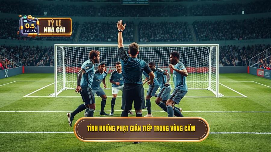 1. Tình huống phạt gián tiếp trong vòng cấm
