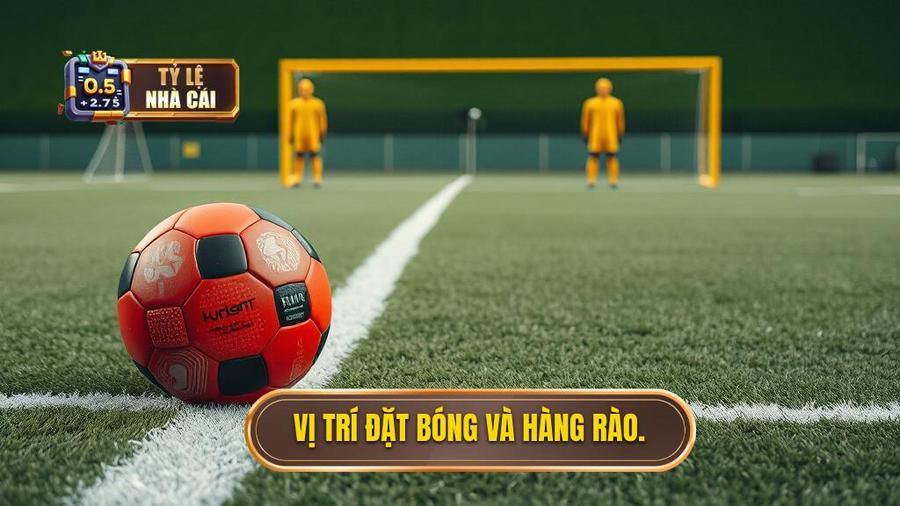 3. Vị trí đặt bóng và hàng rào.