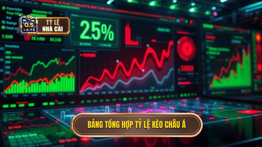 Bảng tổng hợp các tỷ lệ Kèo cược châu Á cơ bản