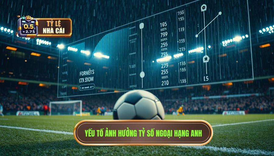 Các yếu tố ảnh hưởng trực tiếp đến tỷ số Ngoại hạng Anh