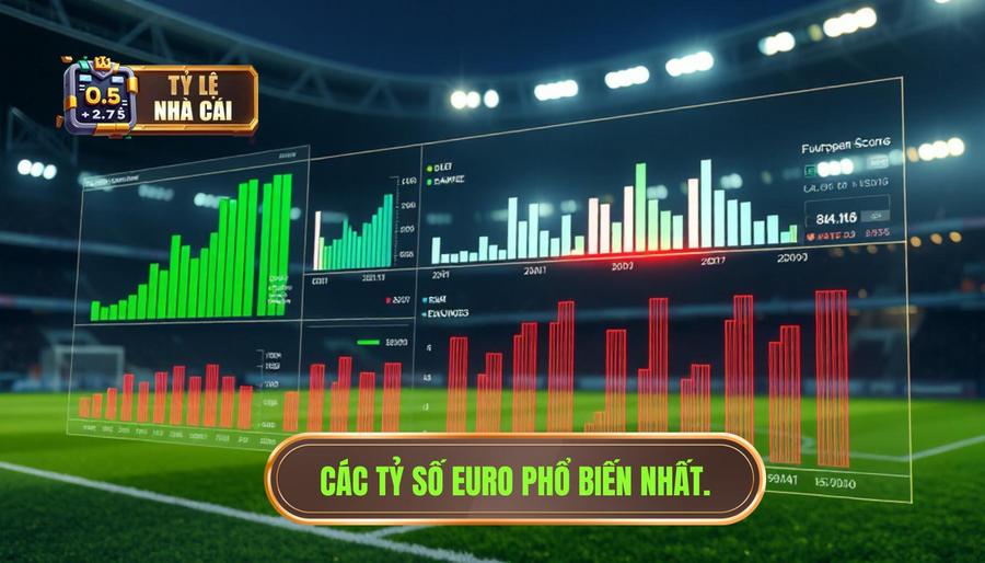 Thống kê lịch sử các tỷ số Euro phổ biến nhất