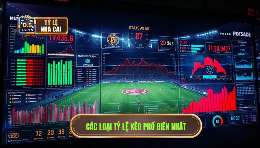 Các loại tỷ lệ kèo phổ biến khi tra cứu tại TỶ LỆ NHÀ CÁI