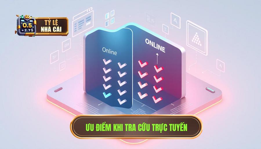 Bảng so sánh ưu điểm khi tra cứu tại hệ thống trực tuyến